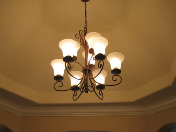 Chandelier in rotunda